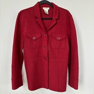 Jones New York Vintage Wool Blend Jacket Blazer Size L